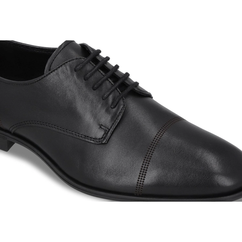 ZAPATOS HOMBRE FORMALES CUERO PORTO-0-90 NEGRO - 4