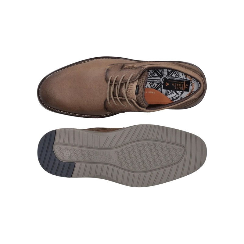 ZAPATOS FORMALES HOMBRE CUERO GAMUZADO TAUPE CRIEFF BULLBOXER - 3