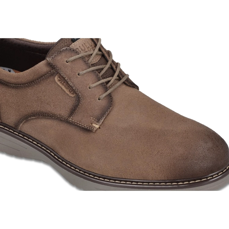 ZAPATOS FORMALES HOMBRE CUERO GAMUZADO TAUPE CRIEFF BULLBOXER - 4