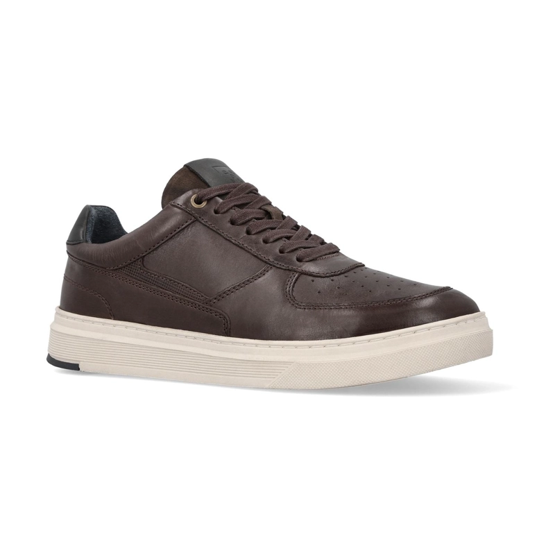 ZAPATILLAS URBANAS HOMBRE CUERO CAFE OSCURO HONORIO CARDINALE - 2