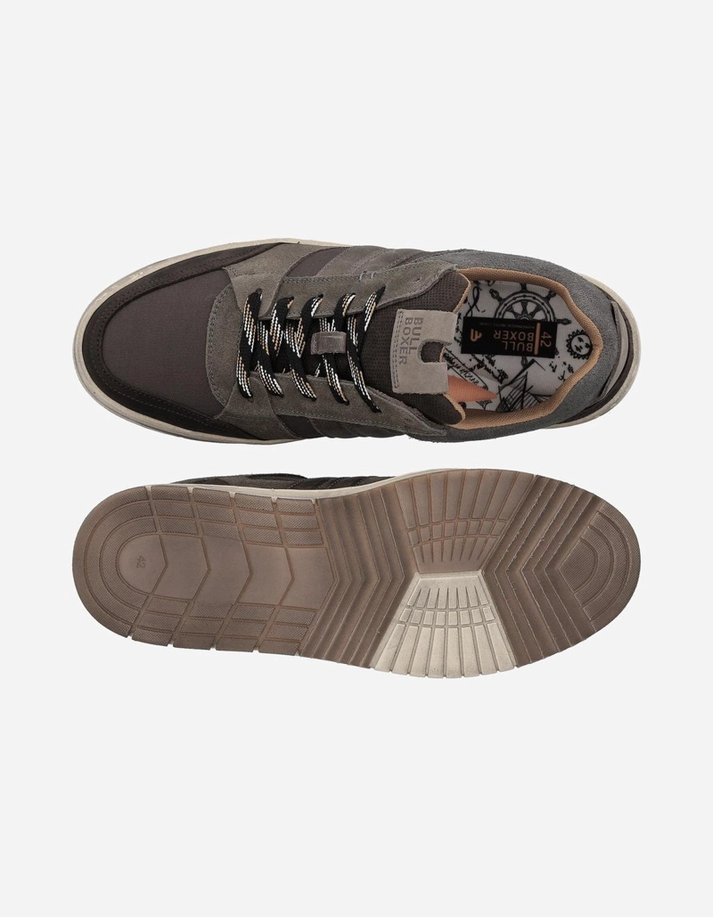 ZAPATILLAS URBANAS HOMBRE CUERO Y TEXTIL LOCHEM GRIS BULLBOXER - 4