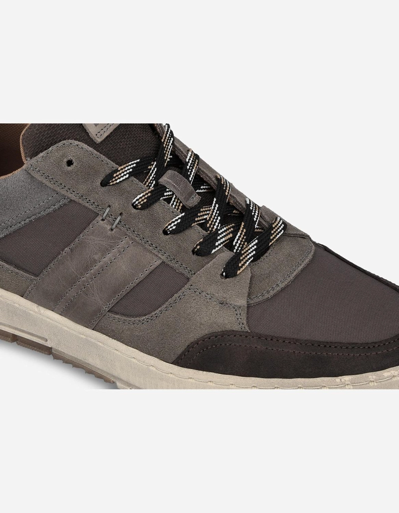 ZAPATILLAS URBANAS HOMBRE CUERO Y TEXTIL LOCHEM GRIS BULLBOXER - 5