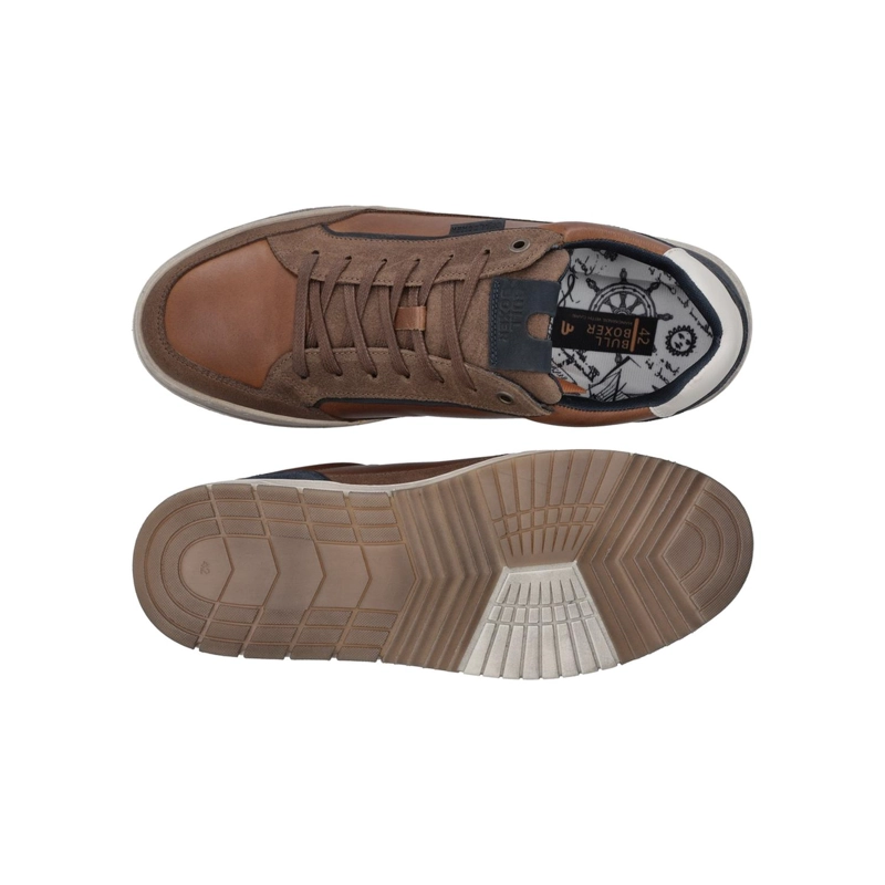 ZAPATILLAS URBANAS HOMBRE CUERO BRANDY AXIS BULLBOXER - 3