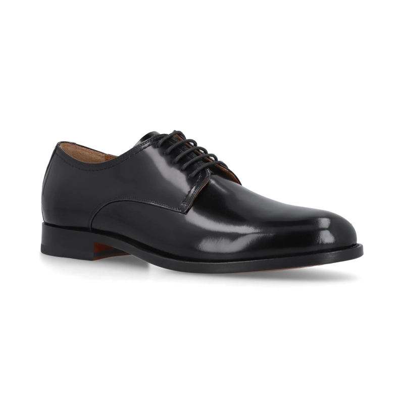 ZAPATOS FORMAL HOMBRE SUELA CUERO WINSOR-0-01 NEGRO - 1