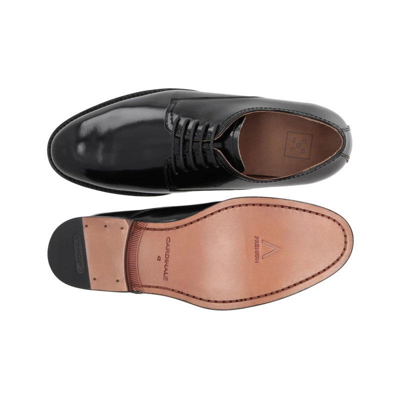 ZAPATOS FORMAL HOMBRE SUELA CUERO WINSOR-0-01 NEGRO - 3