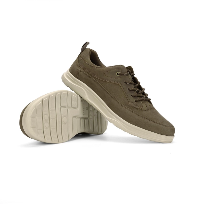 ZAPATILLA URBANA HOMBRE CUERO X-LIGHT WALLCOURT TAUPE PLANTA LIVIANA CARDINALE - 2
