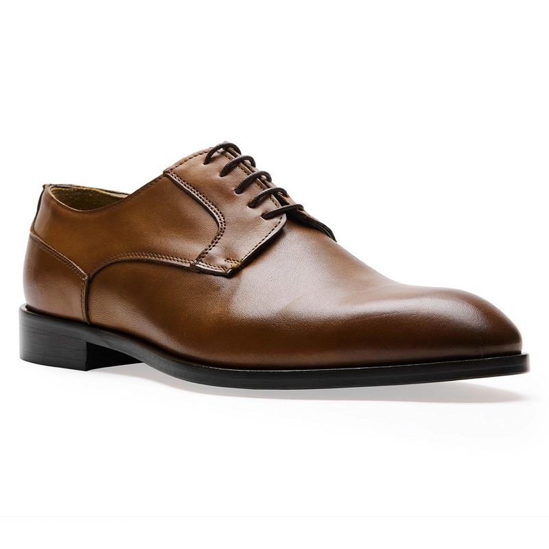 ZAPATOS FORMALES HOMBRE SUELA CUERO MAGNO MONTENAPOLEONE-0-10 BRANDY - 1