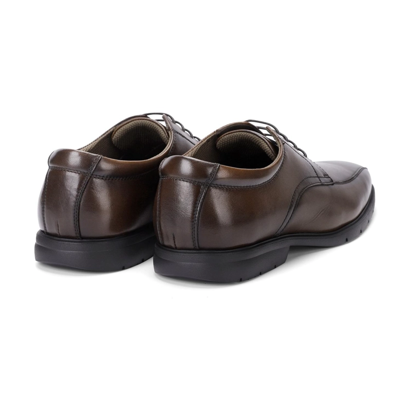 ZAPATOS FORMAL HOMBRE X-LIGHT PIUMA PUNTA COSTURA CAFE CARDINALE - 4