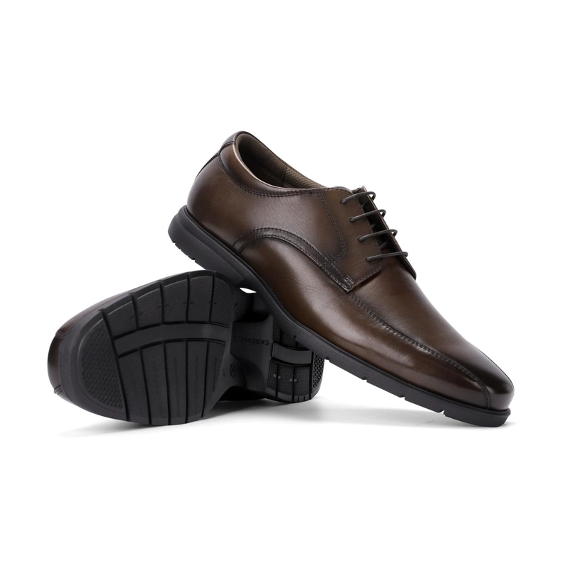 ZAPATOS FORMAL HOMBRE X-LIGHT PIUMA PUNTA COSTURA CAFE CARDINALE - 6