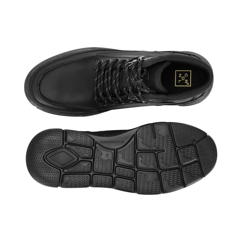 ZAPATILLA CAÑA ALTA HOMBRE X-LIGHT CUERO DOSSCOURT NEGRO CARDINALE - 3