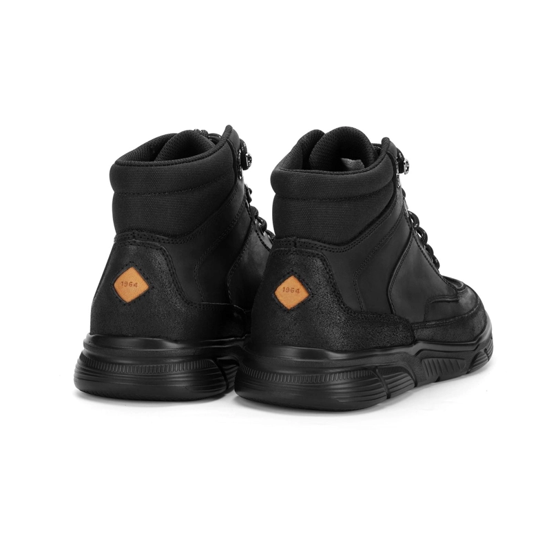 ZAPATILLA CAÑA ALTA HOMBRE X-LIGHT CUERO DOSSCOURT NEGRO CARDINALE - 4