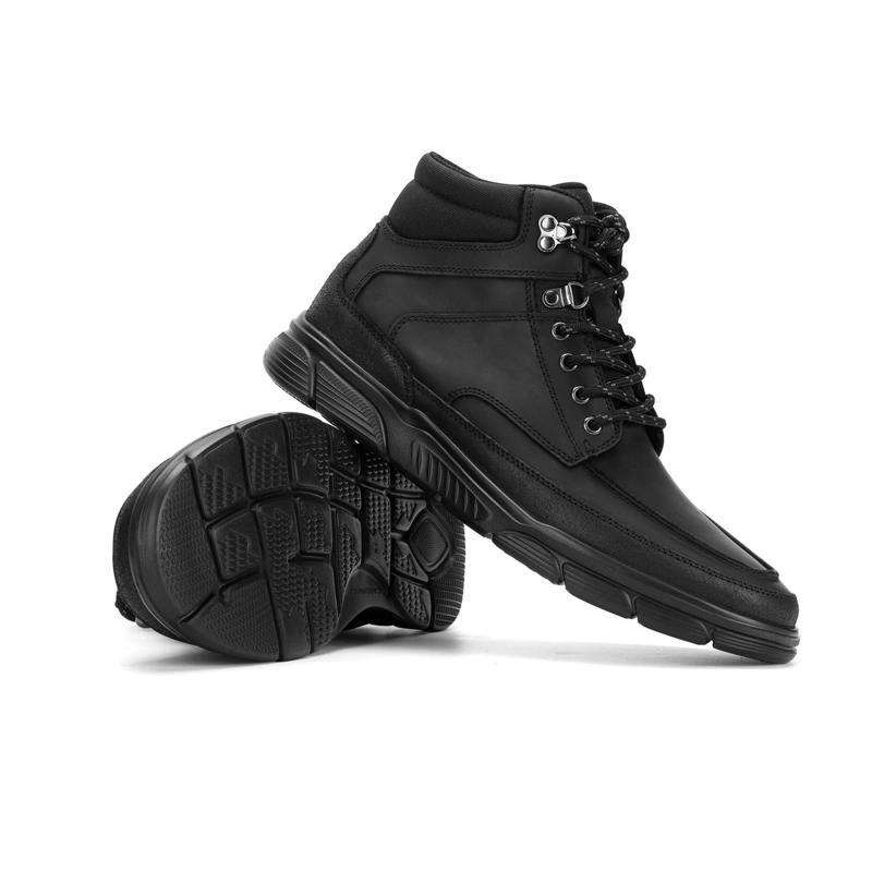 ZAPATILLA CAÑA ALTA HOMBRE X-LIGHT CUERO DOSSCOURT NEGRO CARDINALE - 6