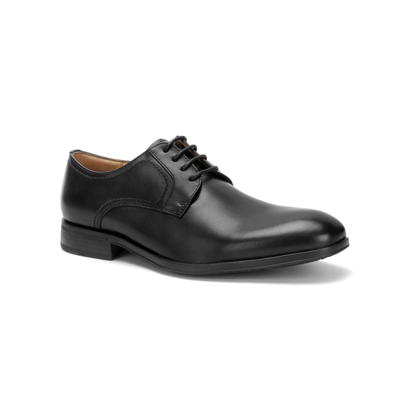 ZAPATOS FORMALES HOMBRE CUERO PUNTA LISA NEGRO ROWVILLE CARDINALE - 1