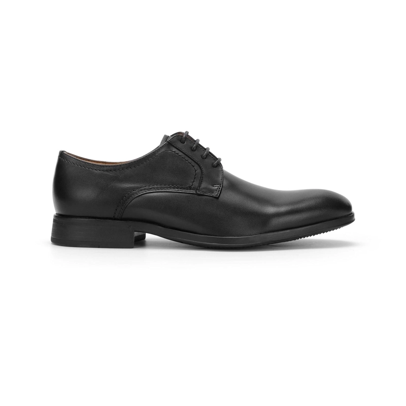 ZAPATOS FORMALES HOMBRE CUERO PUNTA LISA NEGRO ROWVILLE CARDINALE - 2