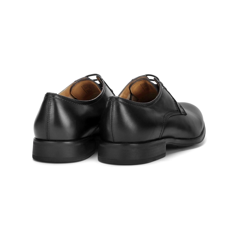ZAPATOS FORMALES HOMBRE CUERO PUNTA LISA NEGRO ROWVILLE CARDINALE - 4