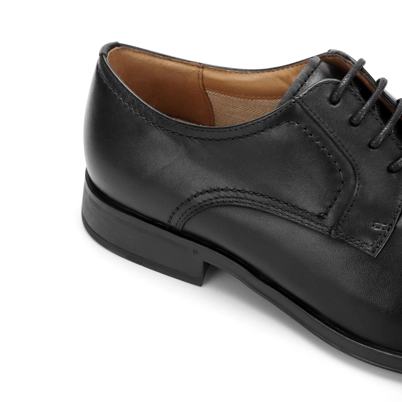 ZAPATOS FORMALES HOMBRE CUERO PUNTA LISA NEGRO ROWVILLE CARDINALE - 5