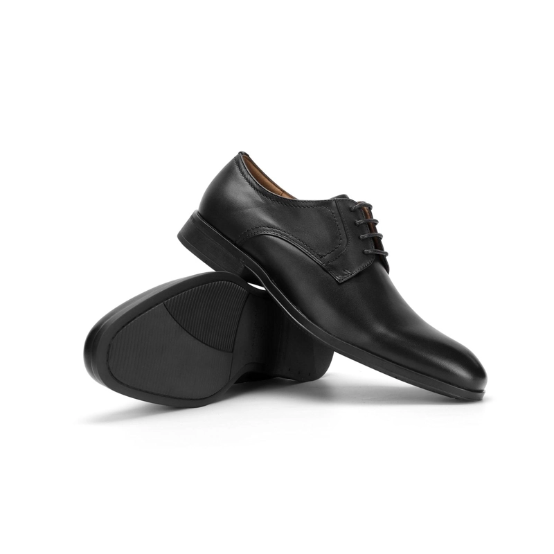 ZAPATOS FORMALES HOMBRE CUERO PUNTA LISA NEGRO ROWVILLE CARDINALE - 6