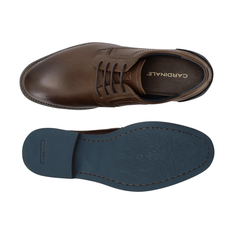 ZAPATOS FORMALES HOMBRE CUERO TALON EN CONTRASTE CAFE OSCURO DENIZEN CARDINALE - 2