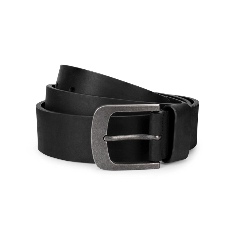 CINTURON CUERO HOMBRE HEBILLA ENVEJECIDA NEGRO CARDINALE - 1