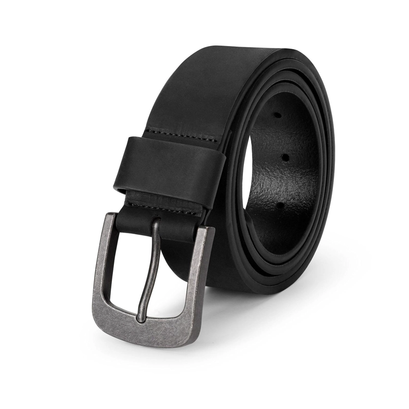 CINTURON CUERO HOMBRE HEBILLA ENVEJECIDA NEGRO CARDINALE - 3