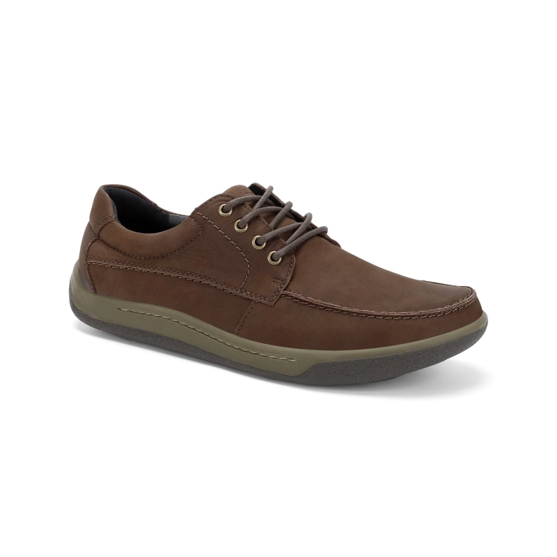 ZAPATOS HOMBRE CUERO 24 FLEX MOC TOE CAFE OSCURO ARNO CARDINALE - 1