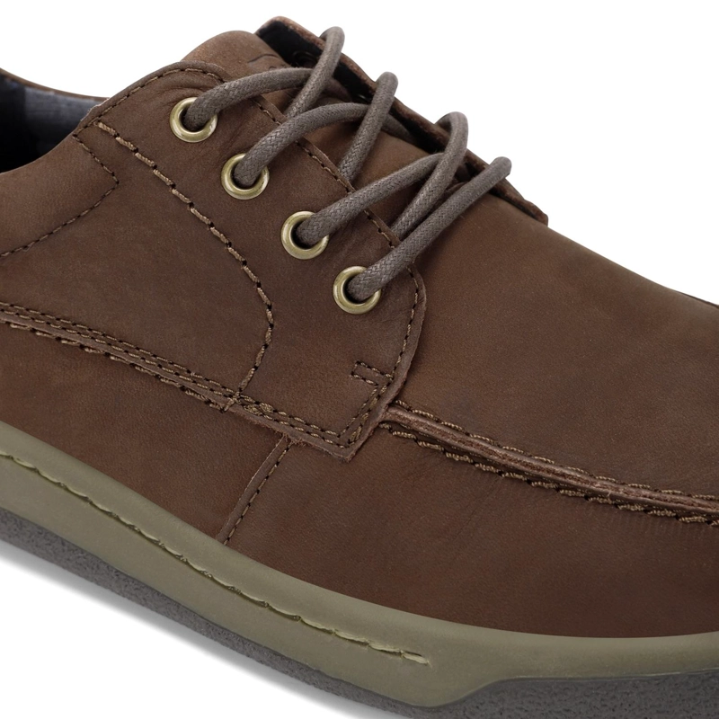 ZAPATOS HOMBRE CUERO 24 FLEX MOC TOE CAFE OSCURO ARNO CARDINALE - 5