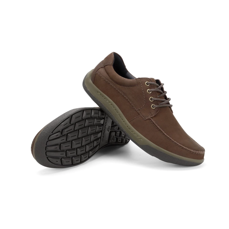 ZAPATOS HOMBRE CUERO 24 FLEX MOC TOE CAFE OSCURO ARNO CARDINALE - 6