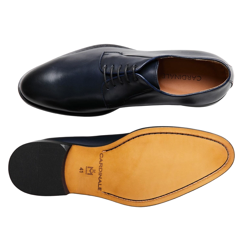 ZAPATOS FORMALES HOMBRE SUELA CUERO MAGNO DANTE-0-36 AZUL - 3