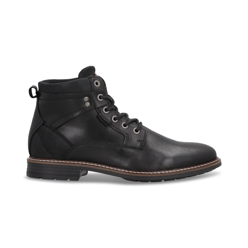 BOTINES CASUAL URBANO HOMBRE CUERO RAVEN-6-30 NEGRO - 1