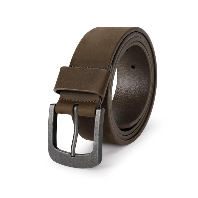 CINTURON CUERO HOMBRE HEBILLA ENVEJECIDA CAFE CARDINALE - 2