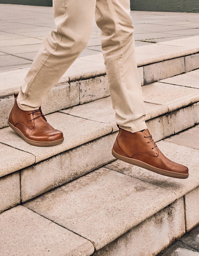 BOTINES BAREFOOT FORMAL CASUAL HOMBRE BARE URBAN BRANDY CARDINALE - 3