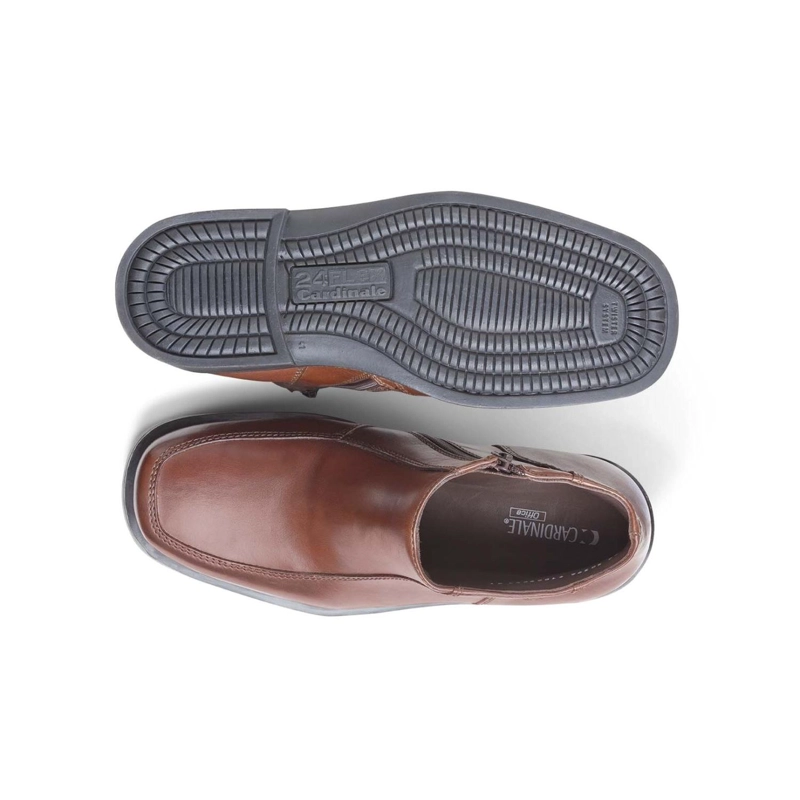 BOTINES FORMAL HOMBRE CUERO 24 FLEX TWISTER-6-62-BRANDY - 3