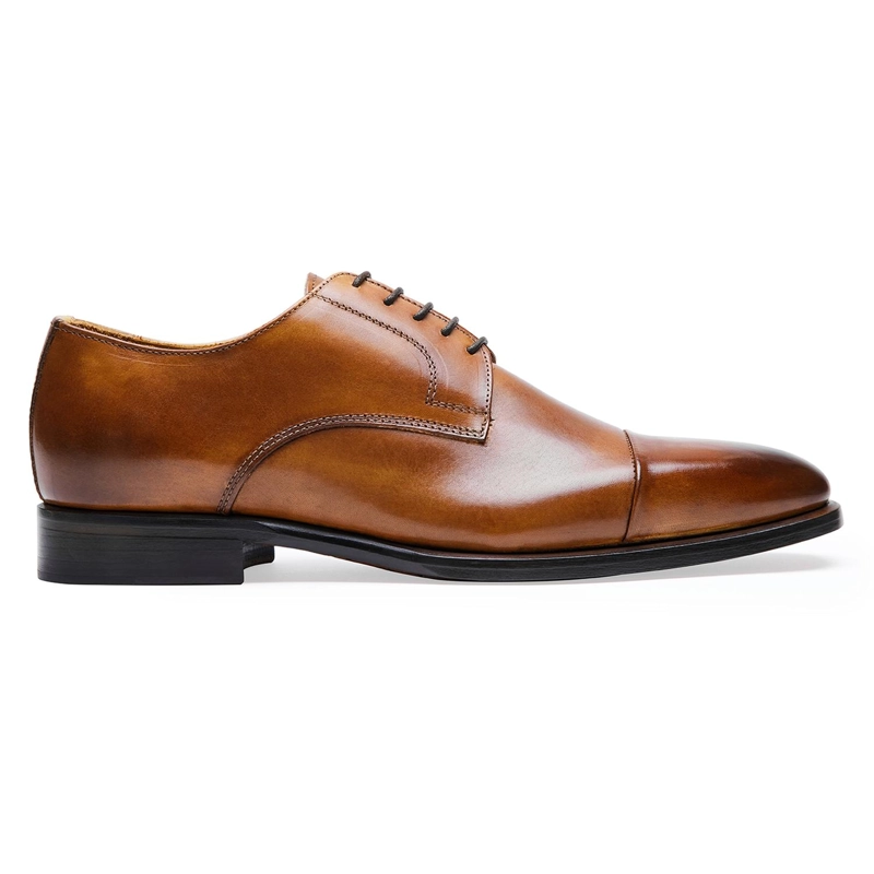 ZAPATOS FORMALES HOMBRE SUELA CUERO MAGNO BIGLI-0-01 BRANDY - 2