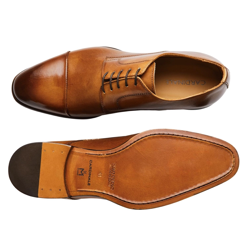 ZAPATOS FORMALES HOMBRE SUELA CUERO MAGNO BIGLI-0-01 BRANDY - 3