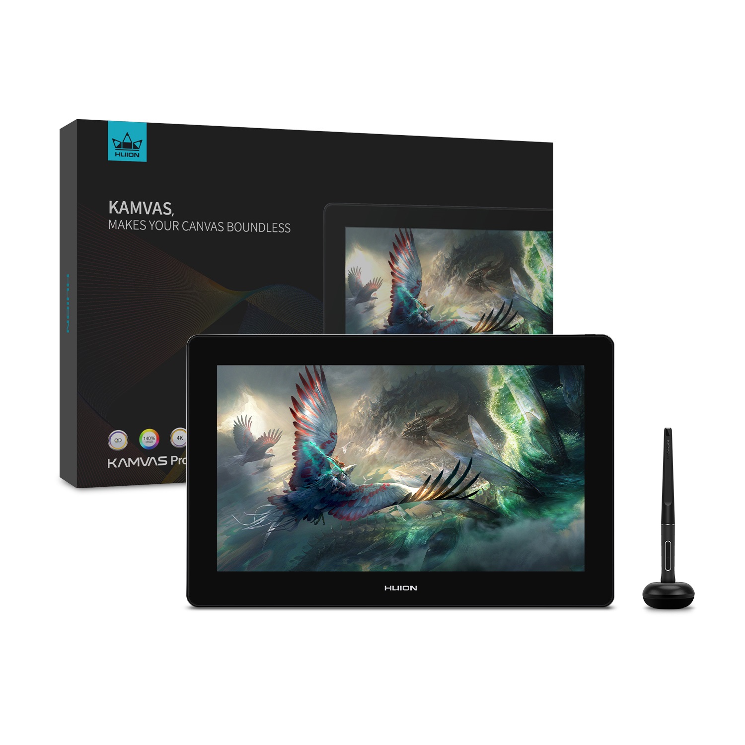 TABLETA GRAFICA MONITOR HUION KAMVAS PRO 16 PLUS (4K) INCLUYE SOFTWARE HNCL - 4
