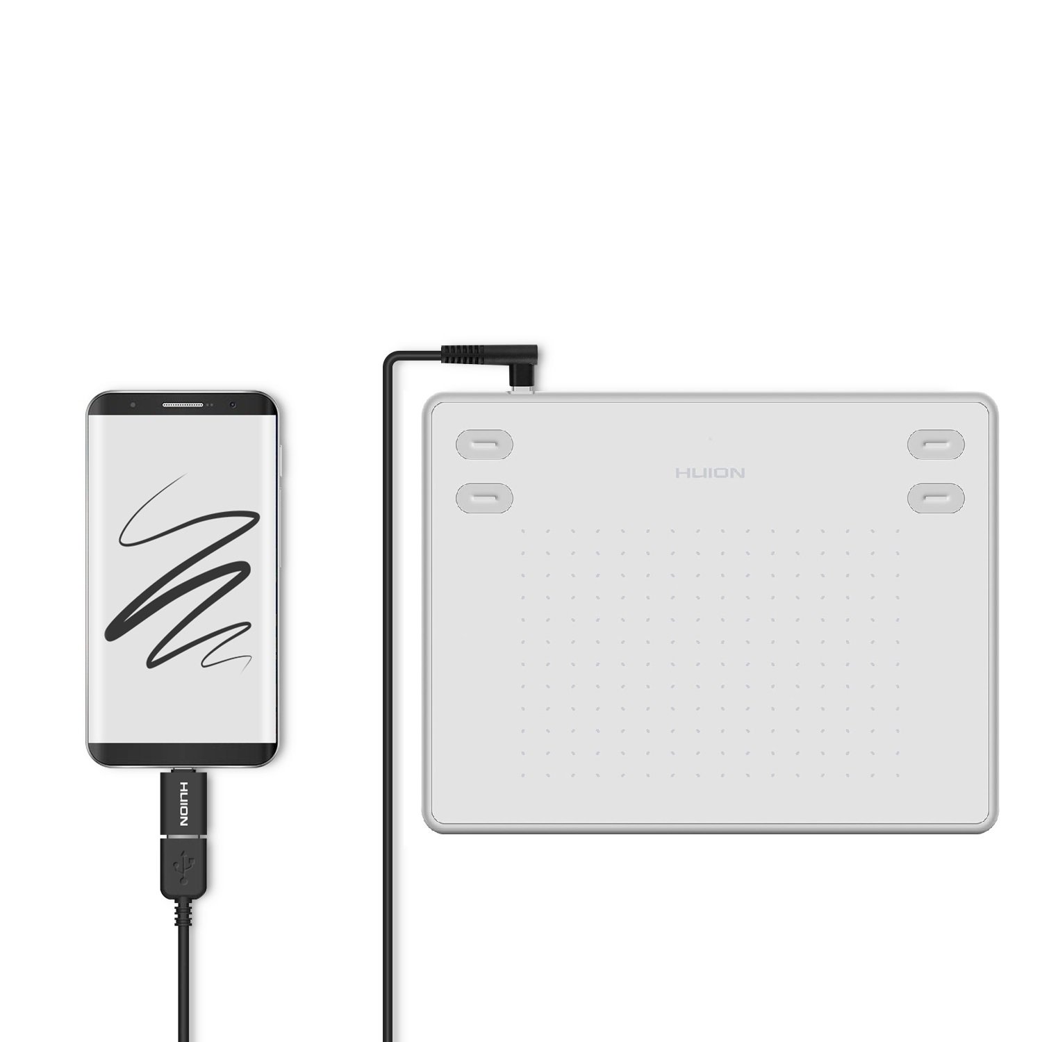 TABLETA GRAFICA HUION INSPIROY RTE 100 WHITE HUION CHILE - 4