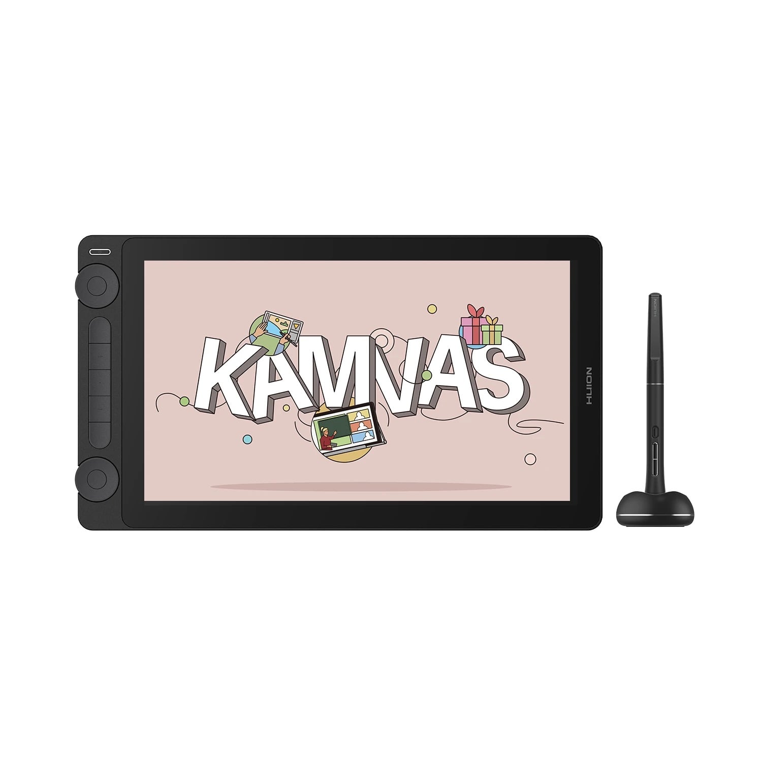 TABLETA GRAFICA MONITOR HUION KAMVAS 13 (GEN 3) BLACK DOBLE DIAL - HCL - 2