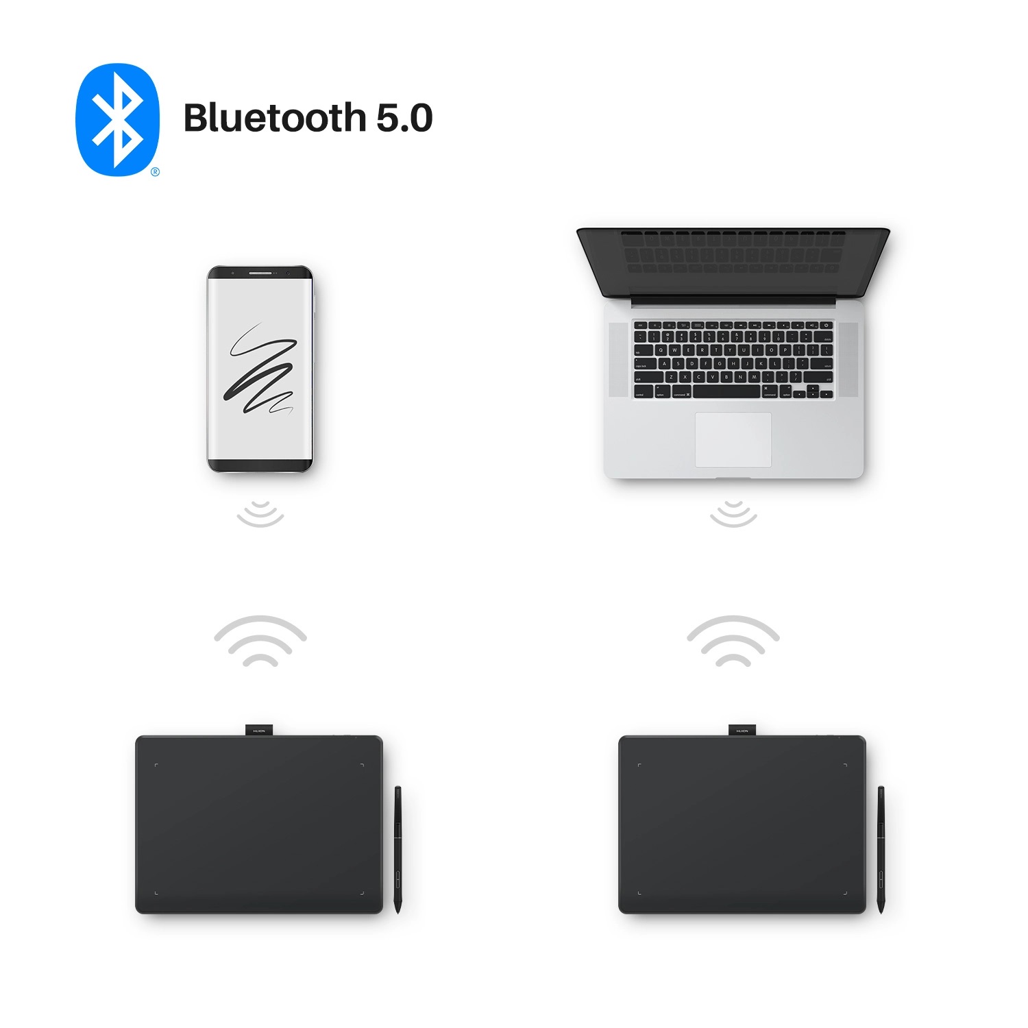 TABLETA GRAFICA HUION INSPIROY FREGO M BLUETOOTH -HCL - 9