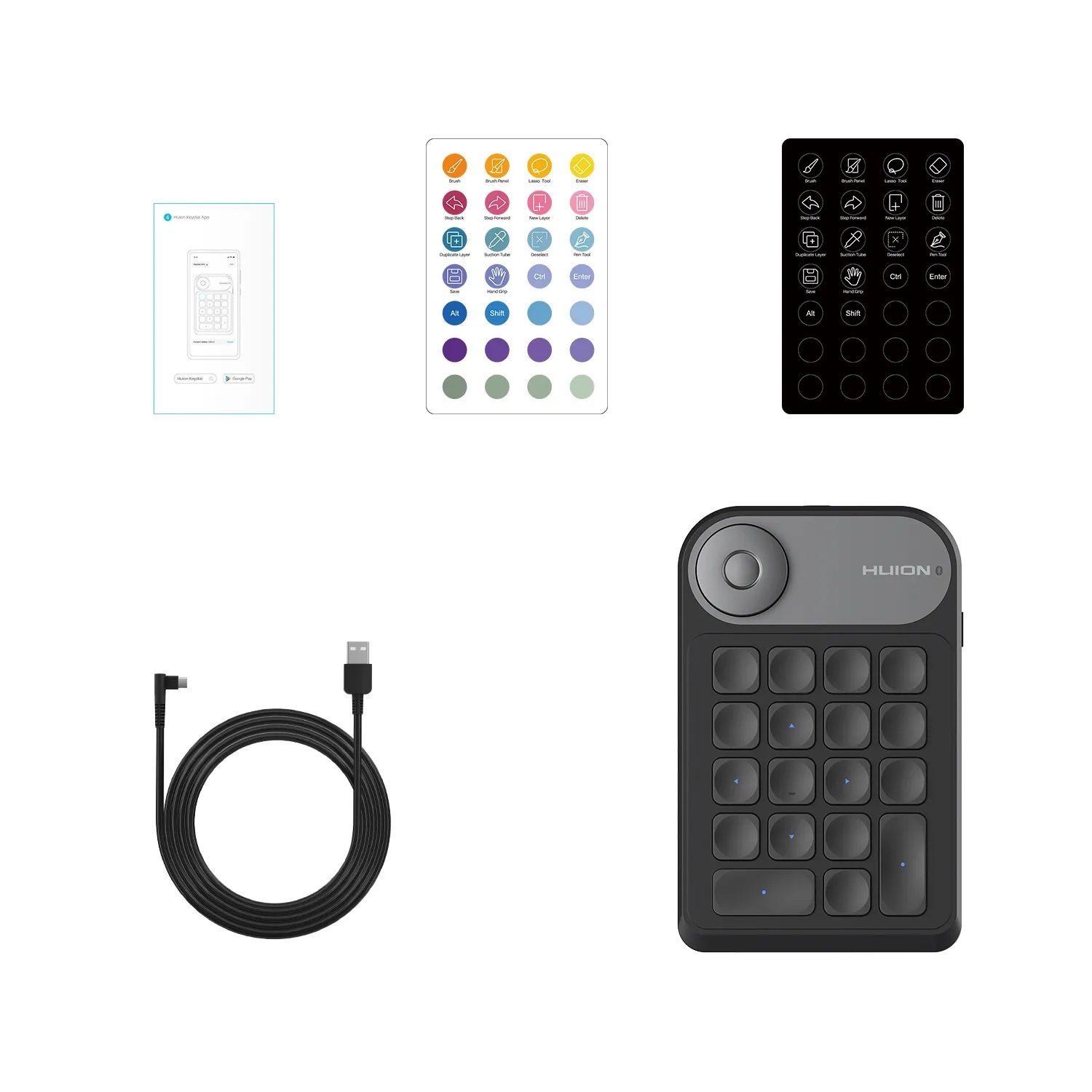 MINI KYDIAL HUION K20 BLUETOOTH 5.0 PARA TABLETAS GRÁFICAS HUION - 6