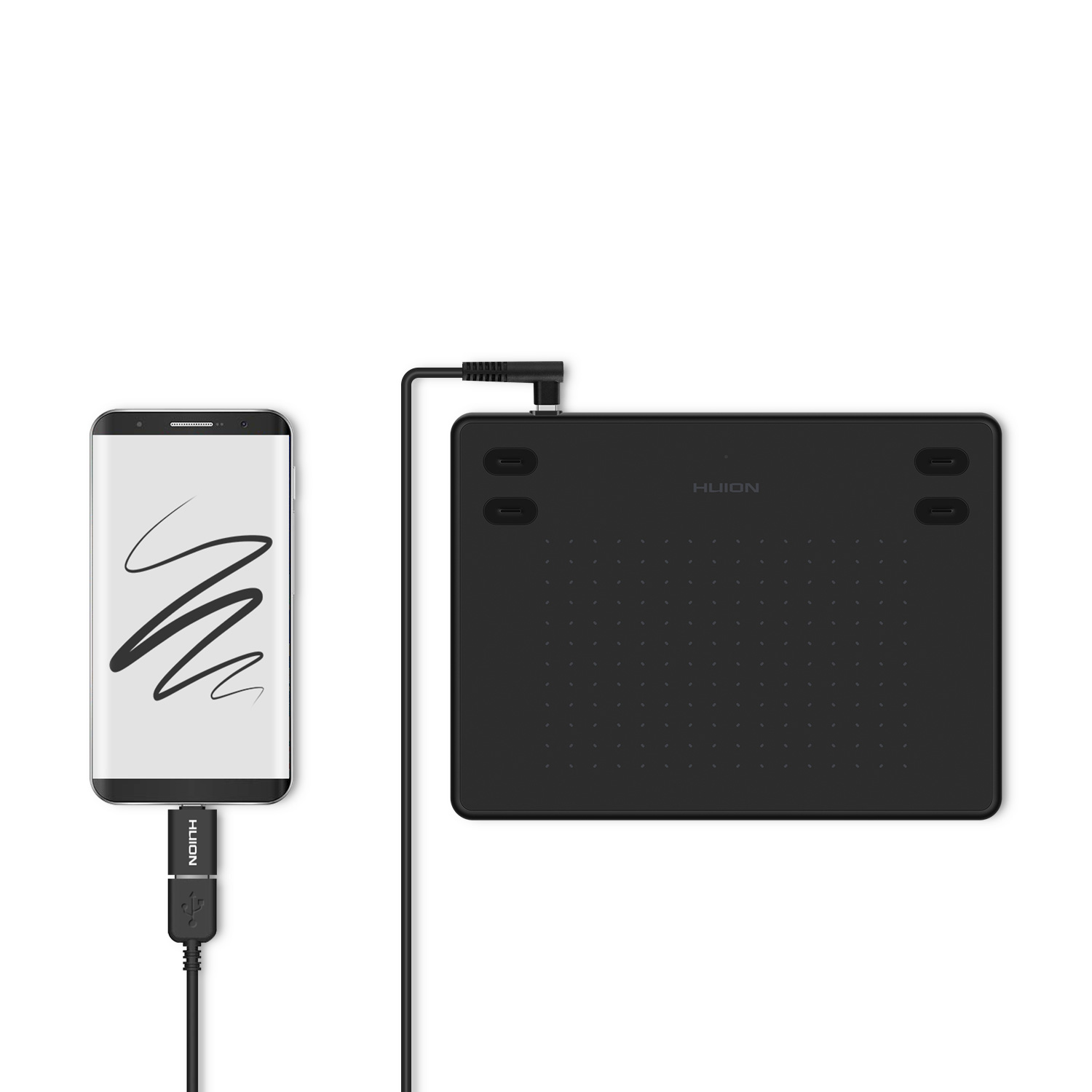 TABLETA GRAFICA DIGITALIZADORA HUION INSPIROY RTE 100 BLACK TG - 5
