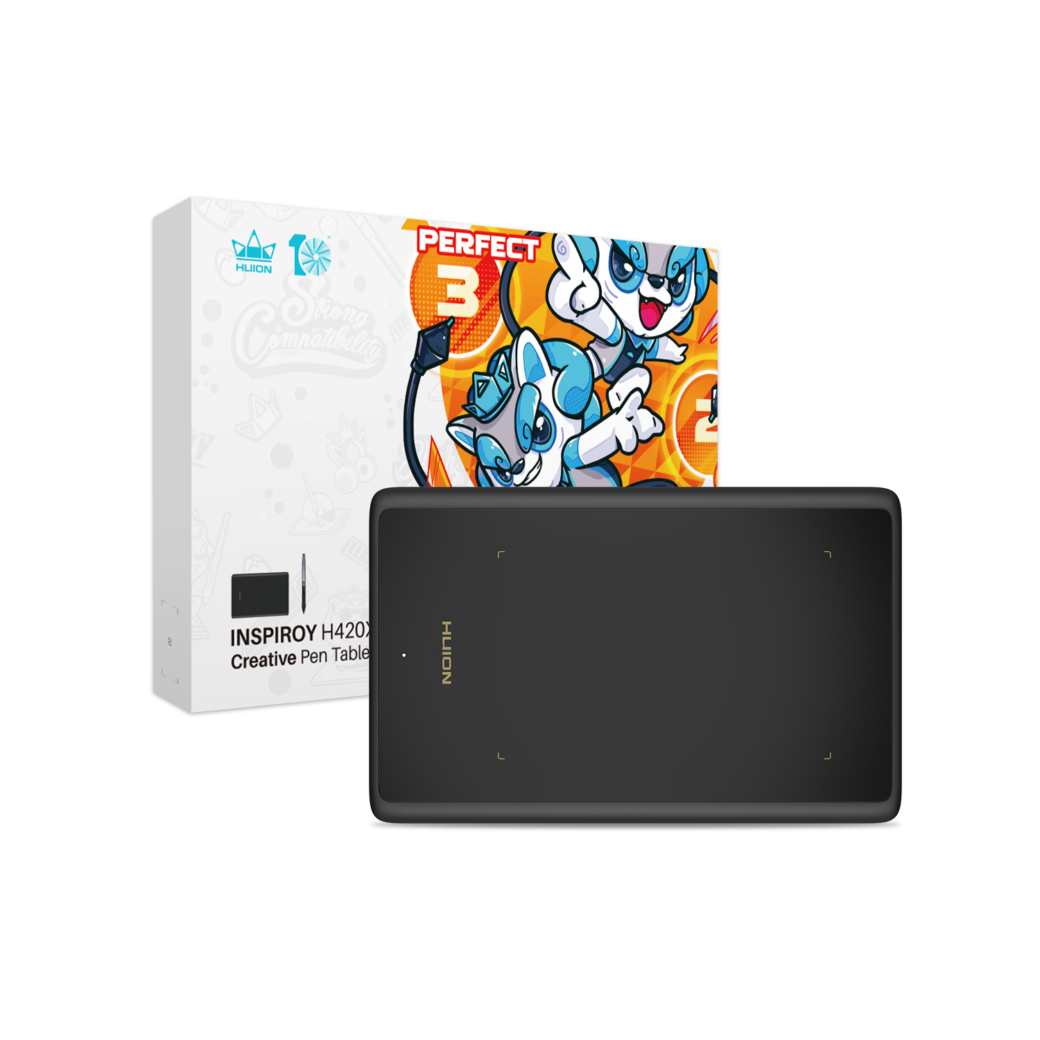 TABLETA GRAFICA DIGITALIZADORA HUION INSPIROY H420X -TG - 6