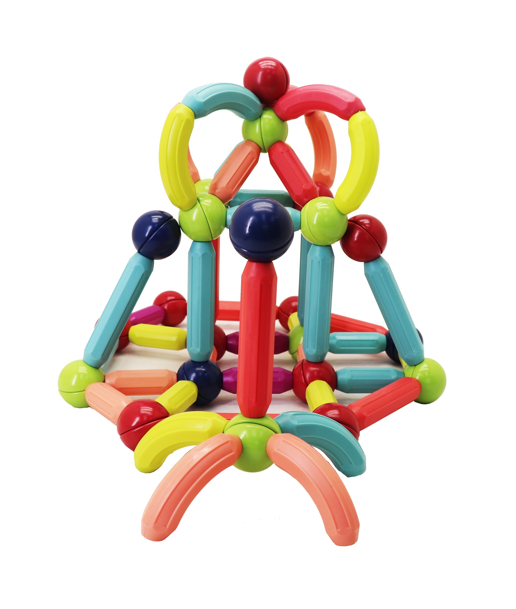 BASTONES MAGNÉTICOS DE CONSTRUCCIÓN MAGNESCAPE MULTICOLOR 92 PIEZAS - LIBRE DE PLOMO - 1