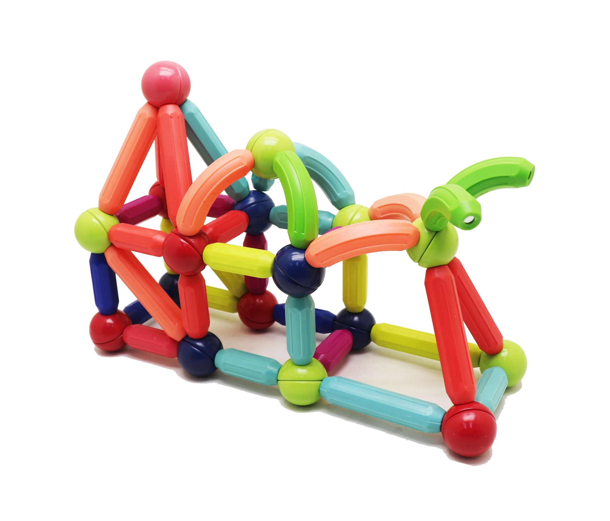 BASTONES MAGNÉTICOS DE CONSTRUCCIÓN MAGNESCAPE MULTICOLOR 92 PIEZAS - LIBRE DE PLOMO - 3