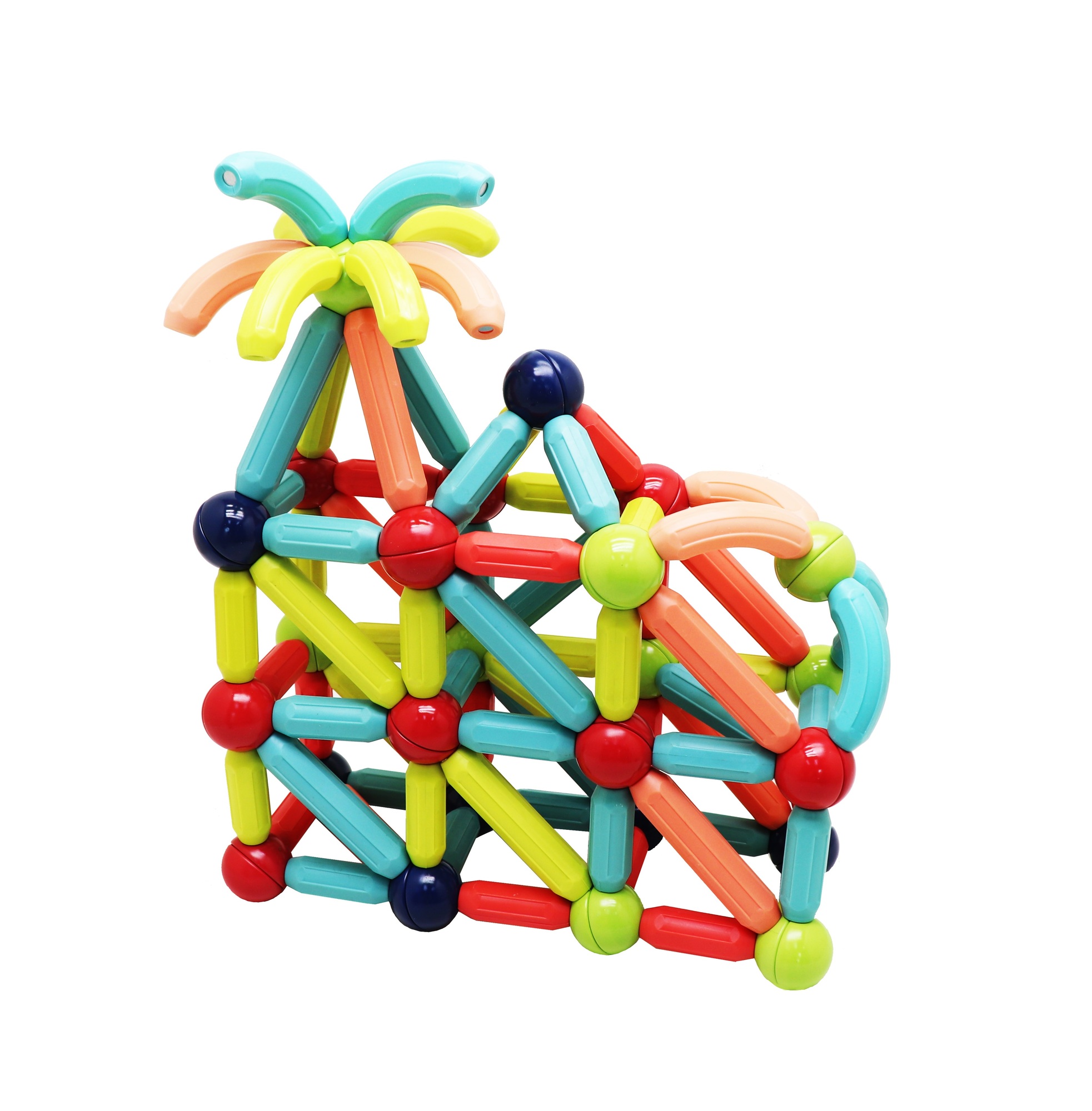 BASTONES MAGNÉTICOS DE CONSTRUCCIÓN MAGNESCAPE MULTICOLOR 92 PIEZAS - LIBRE DE PLOMO - 4