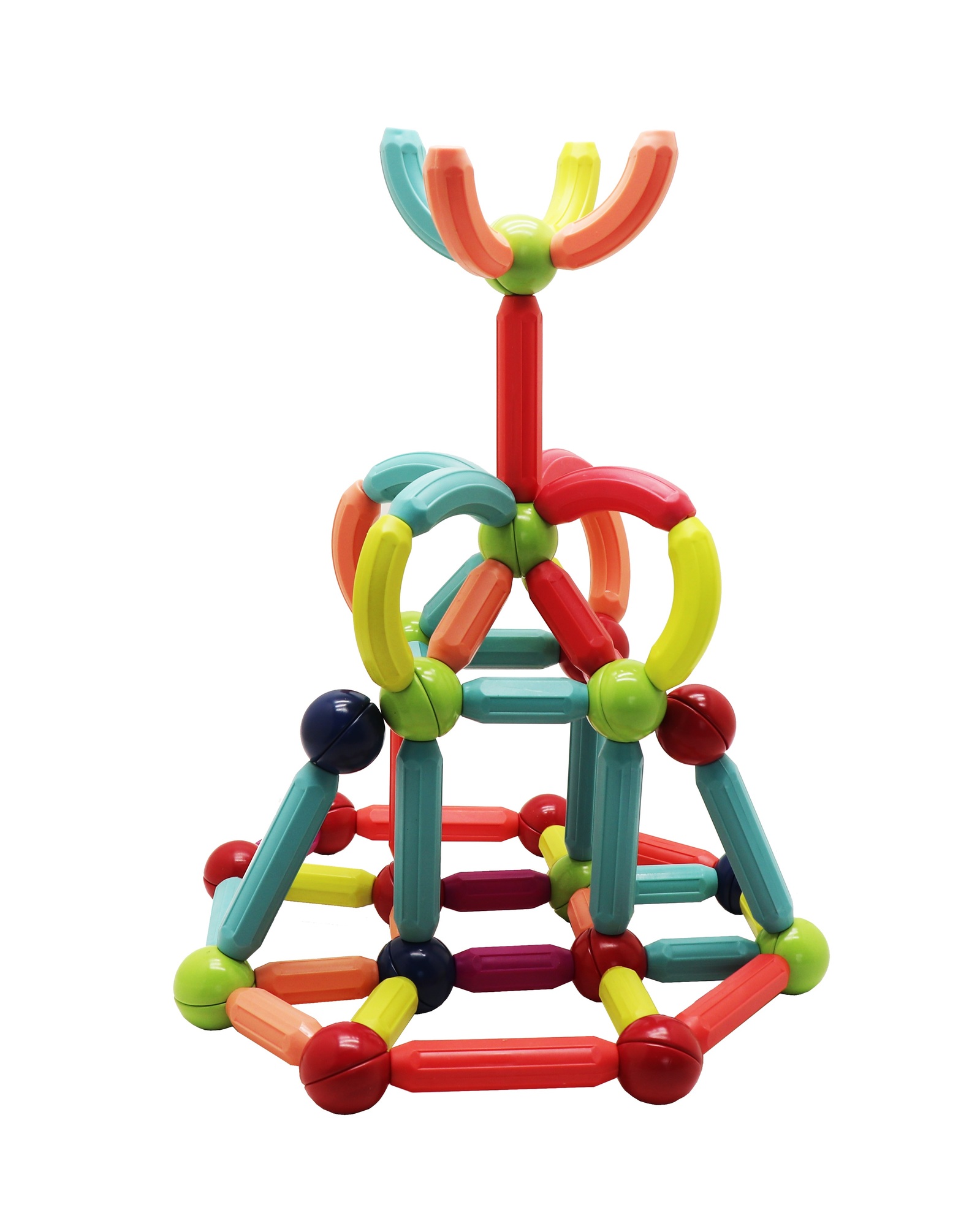 BASTONES MAGNÉTICOS DE CONSTRUCCIÓN MAGNESCAPE MULTICOLOR 92 PIEZAS - LIBRE DE PLOMO - 5