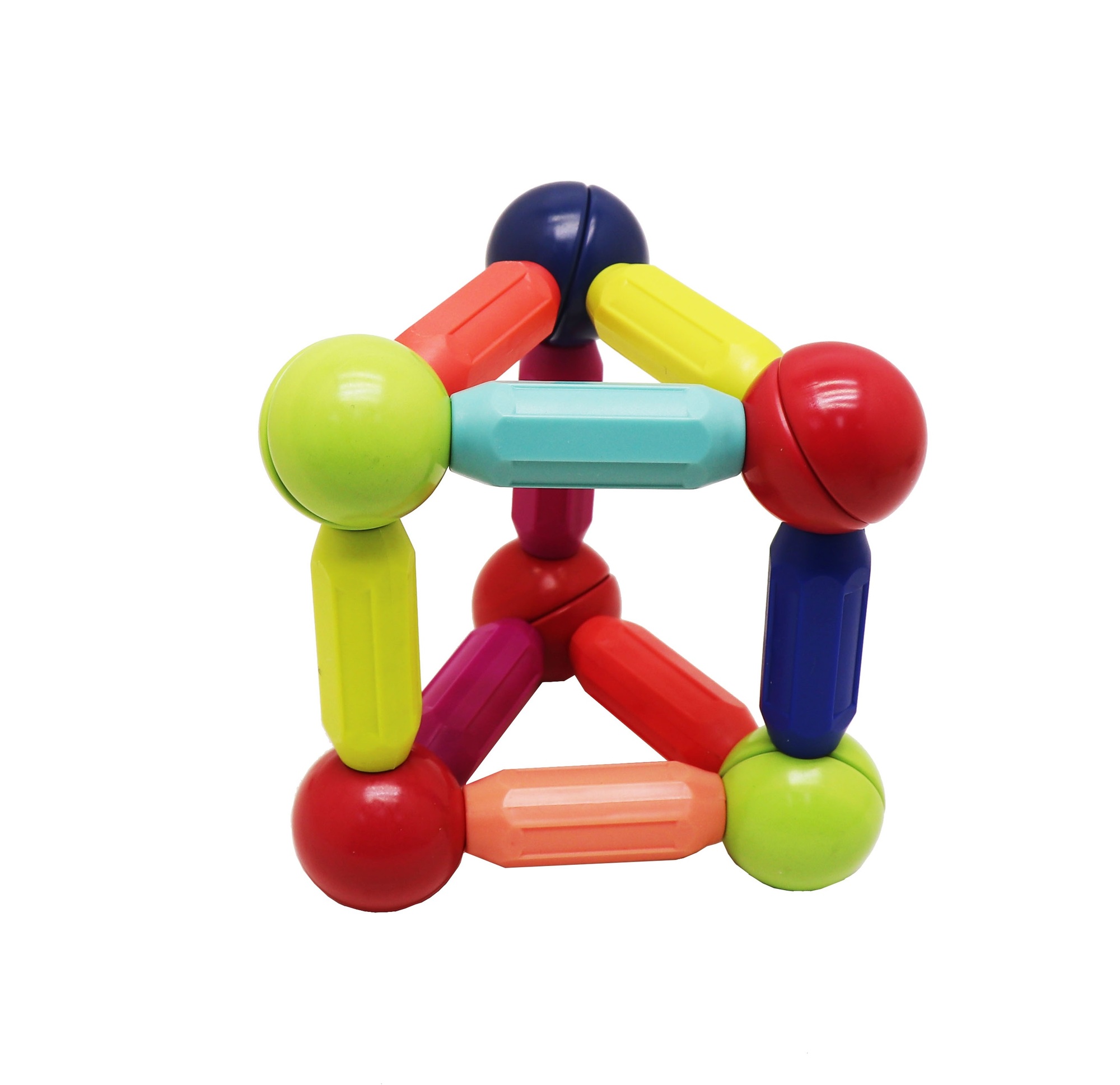 BASTONES MAGNÉTICOS DE CONSTRUCCIÓN MAGNESCAPE MULTICOLOR 128 PIEZAS - LIBRE DE PLOMO - 2