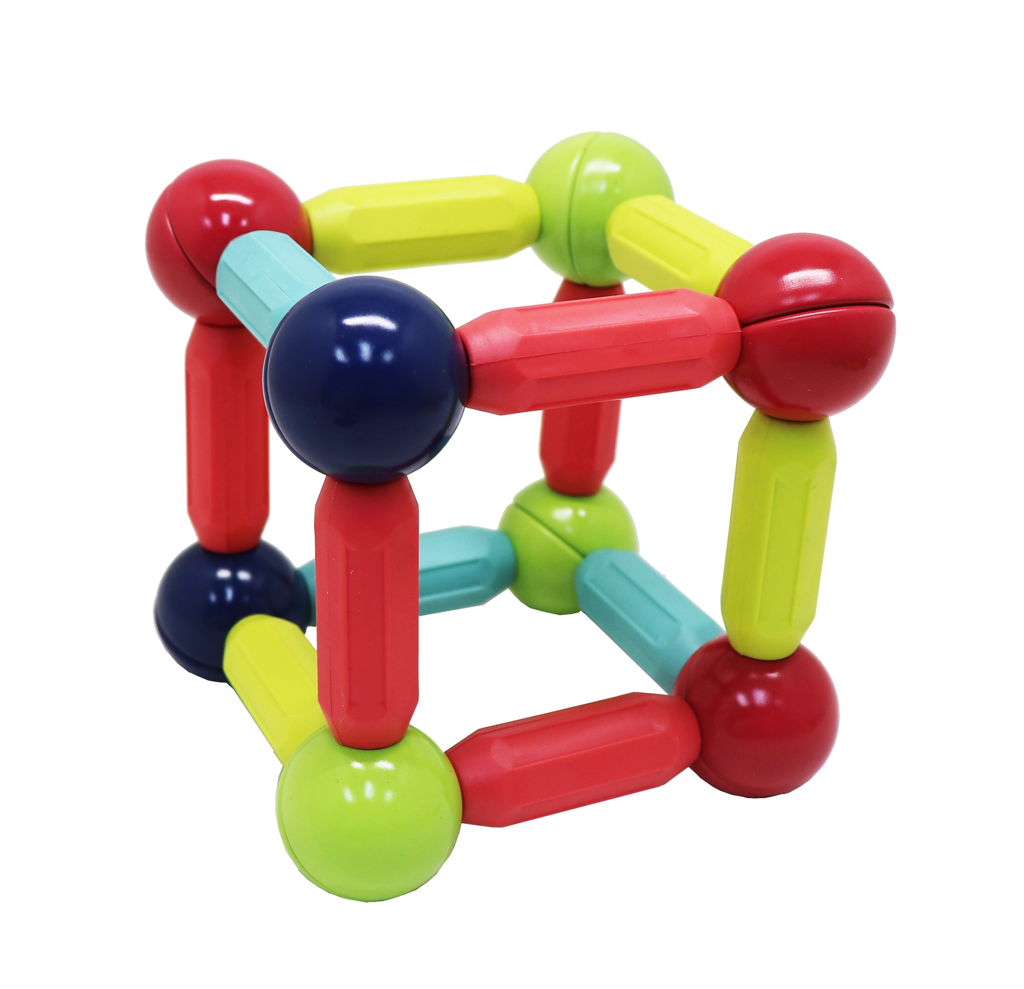 BASTONES MAGNÉTICOS DE CONSTRUCCIÓN MAGNESCAPE MULTICOLOR 128 PIEZAS - LIBRE DE PLOMO - 5