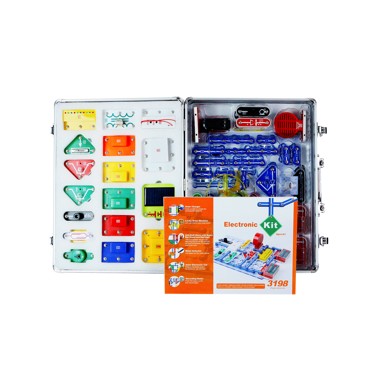 KIT ELECTRÓNICO EDUCATIVO KEBO LAB PRO LP2 - 3198 CIRCUITOS - 3