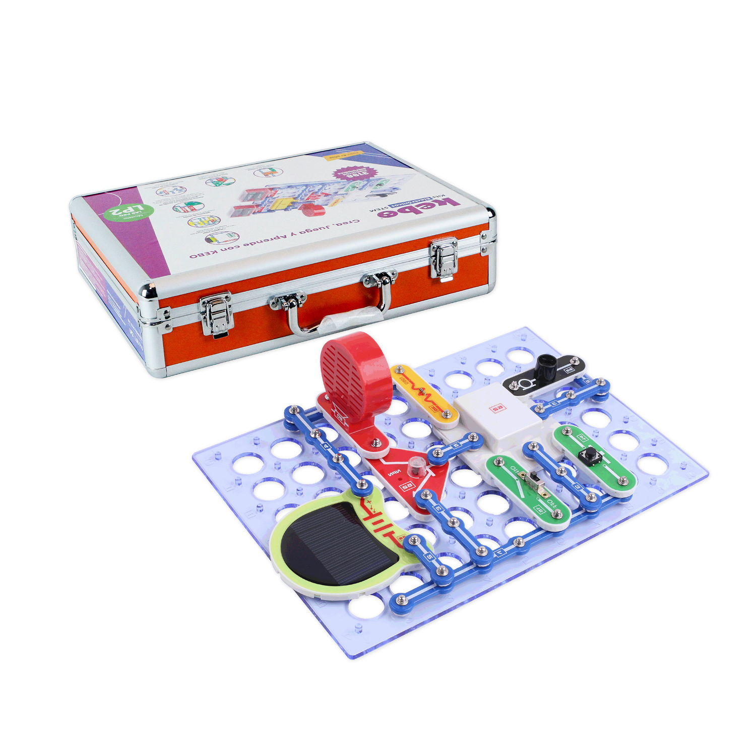 KIT ELECTRÓNICO EDUCATIVO KEBO LAB PRO LP2 - 3198 CIRCUITOS - 4