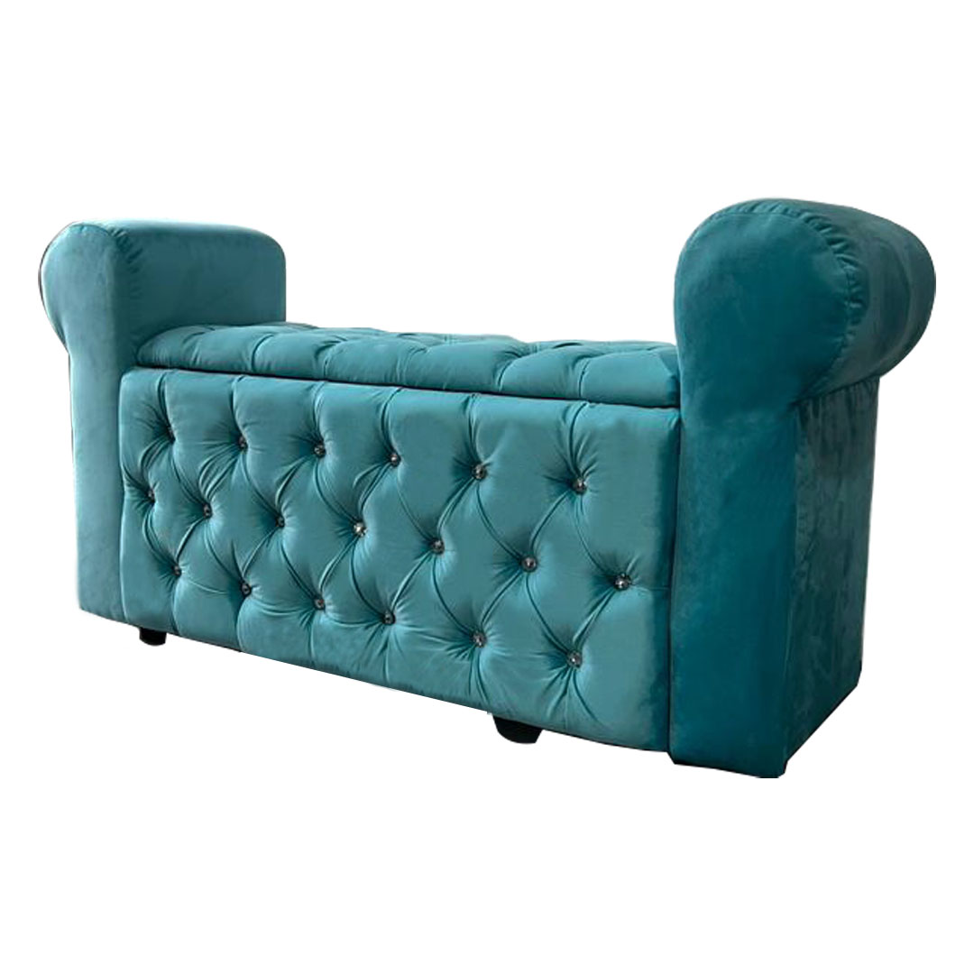 BANQUETA BAUL CAPITONE CALIPSO FELPA - 2